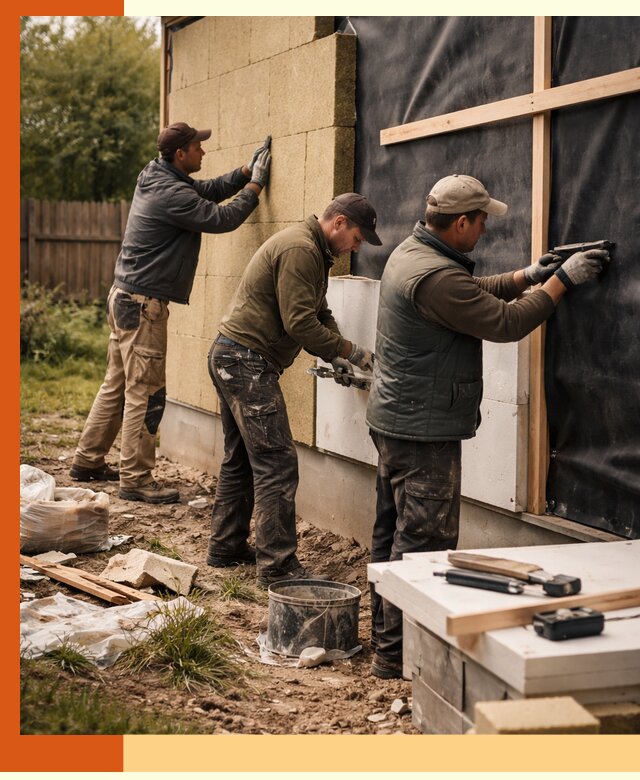 Утепление дачного дома под ключ в Белове