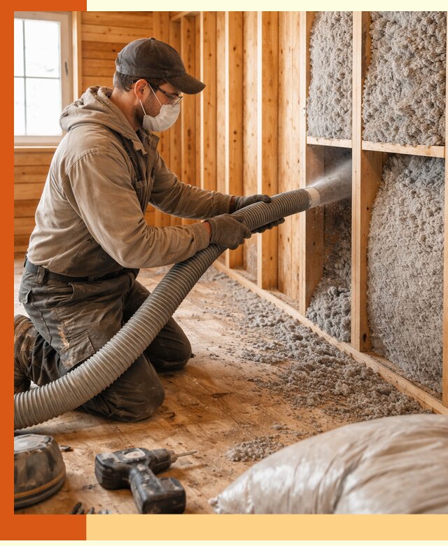 Утепление дачного дома эковатой в Белове — быстро и надёжно