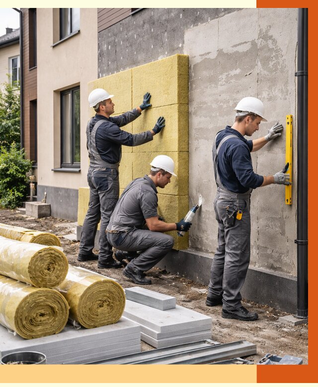 Утепление таунхауса в Белове от 7818 руб/м2 — комплекс под ключ | ТепломастерБлв