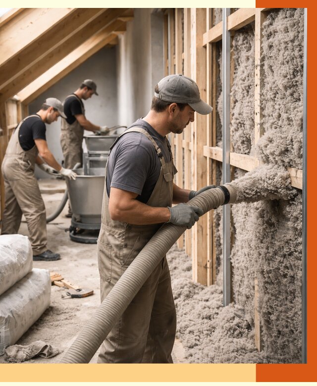 Утепление таунхауса эковатой в Белове от 2389 руб./м² — монтаж и задувка | ТепломастерБлв