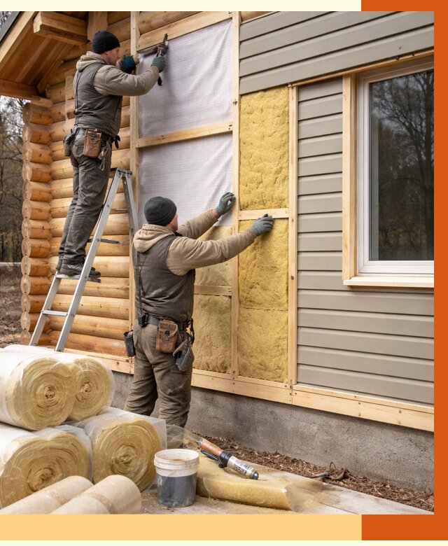 Утепление деревянного дома в Белове от 6733 руб./м2 — заказать работы | ТепломастерБлв