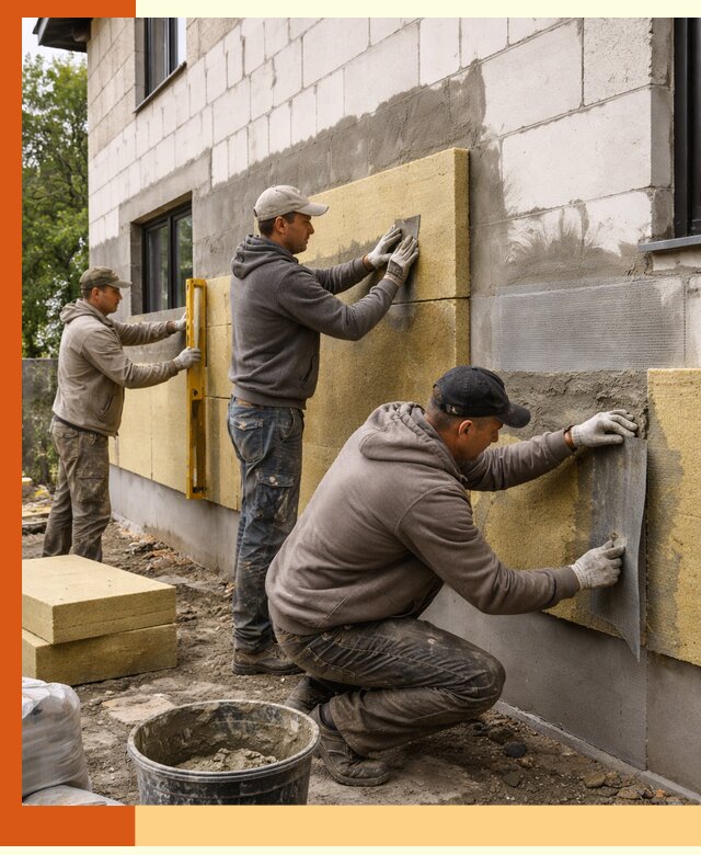 Утепление дома из газобетона в Белове качественно и долговечно