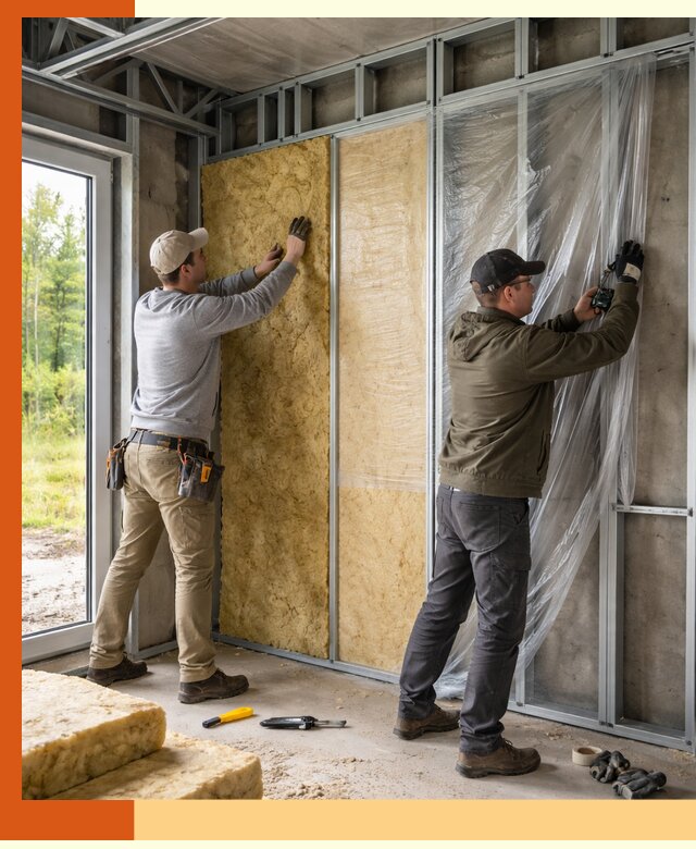 Утепление дома из ЛСТК в Белове с гарантией качества и эффективности