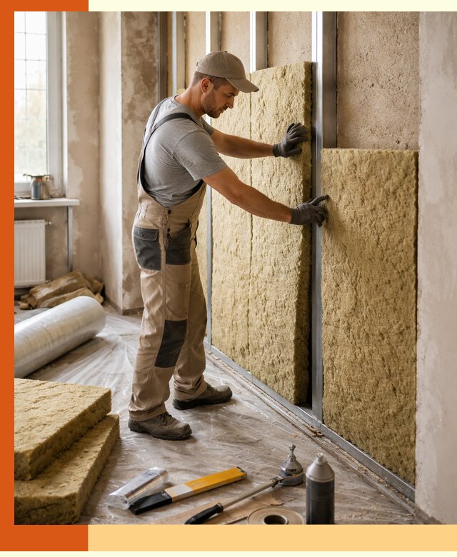 Утепление квартиры в Белове — комплексная теплоизоляция стен и полов