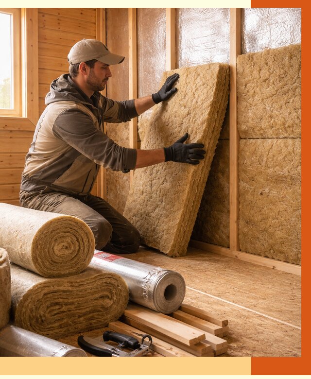 Утепление бани в Белове под ключ от 4887 руб./м2 — утеплить потолок, пол и стены | ТепломастерБлв