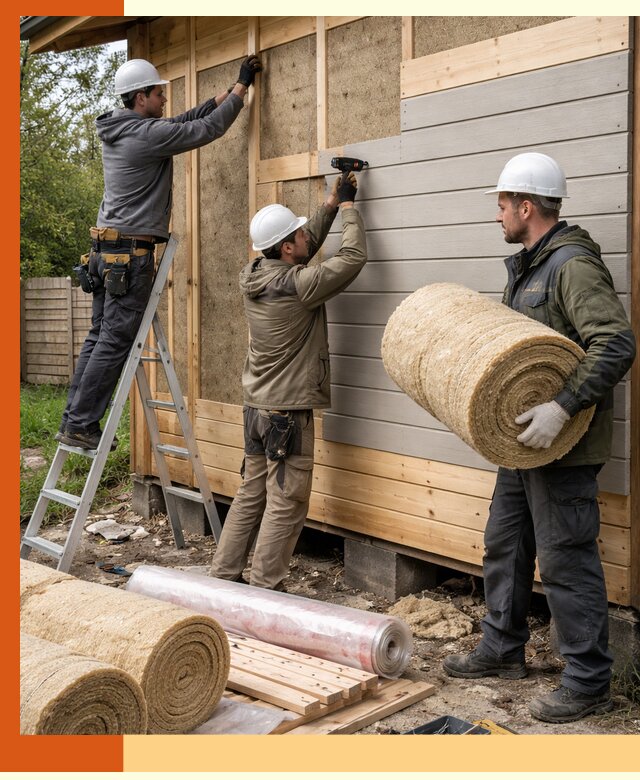 Утепление бани снаружи в Белове профессионально и надежно