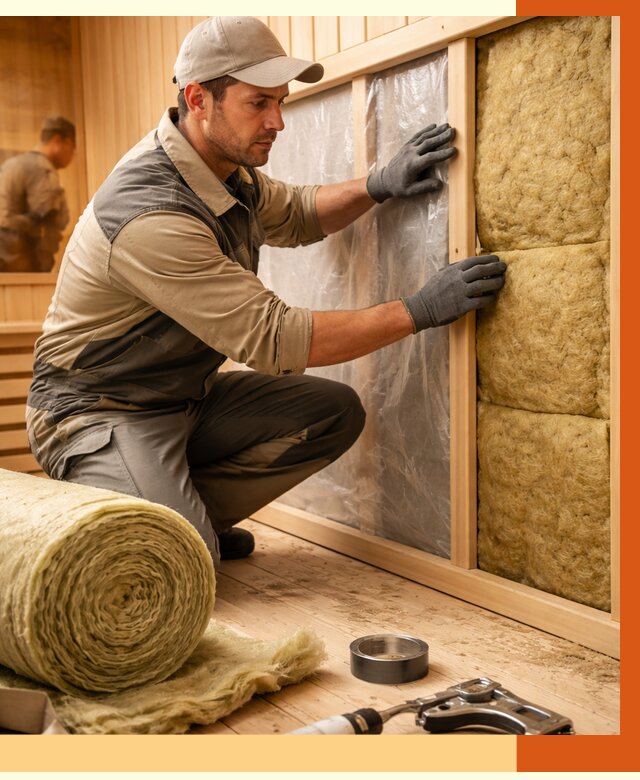 Утепление сауны изнутри в Белове от 7058 руб. за м2 | ППУ, под ключ — ТепломастерБлв