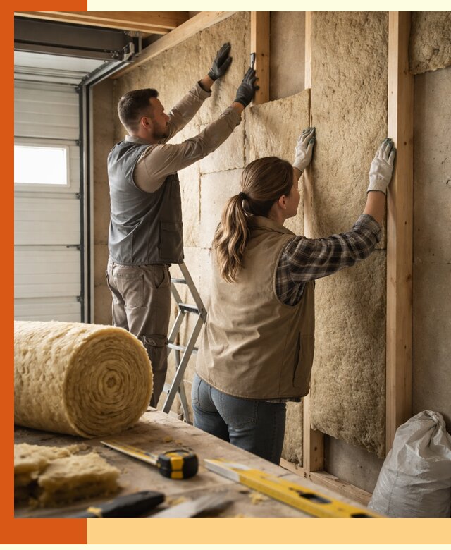 Утепление гаража изнутри в Белове: быстро и надежно