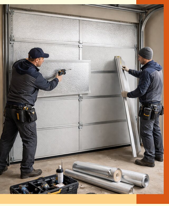 Утепление гаражных ворот в Белове от 8524 руб/м2 — надежно и быстро | ТепломастерБлв