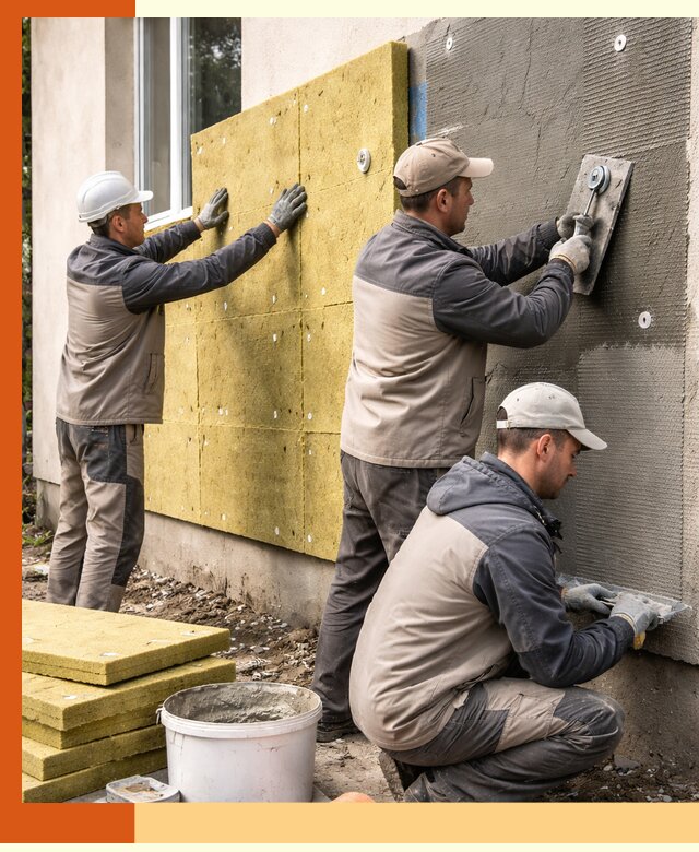 Утепление фасада под штукатурку в Белове — энергоэффективная технология