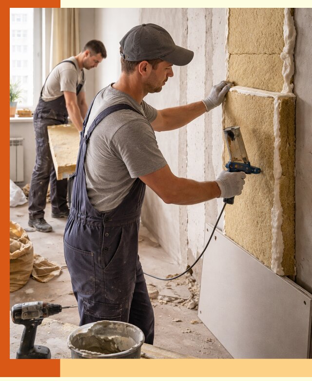 Утепление стен изнутри в Белове — качественно и эффективно