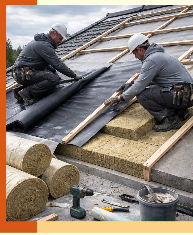Утепление крыши снаружи в Белове: профессиональная теплоизоляция