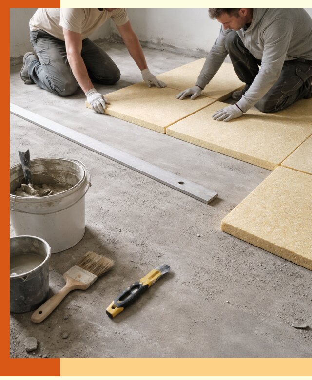 Утепление бетонного пола в Белове профессионально и недорого