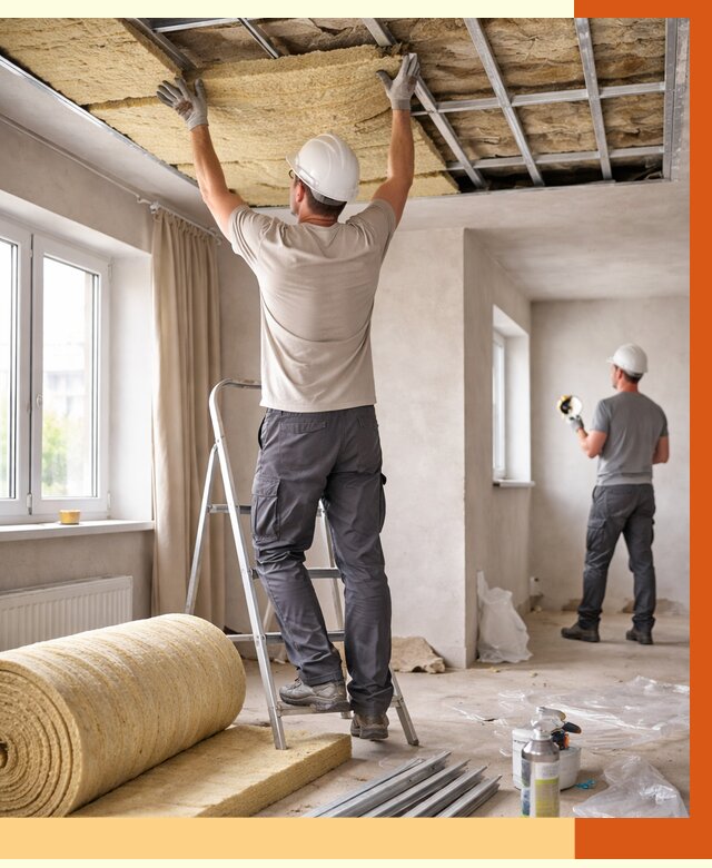 Утепление потолка в частном доме в Белове от 1032 руб./м² — работы под ключ | ТепломастерБлв