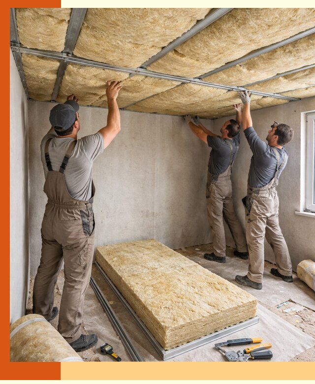 Утепление потолка в Белове — тепло и без сквозняков