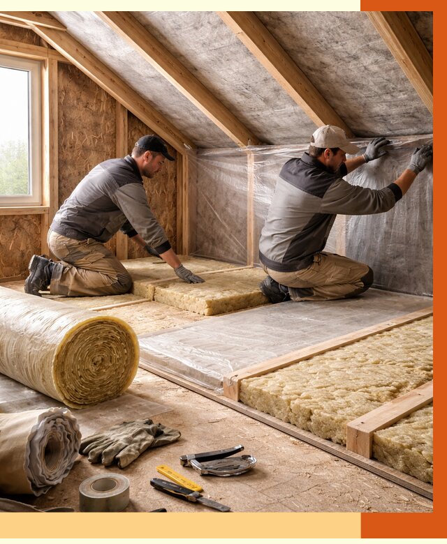 Утепление чердака в Белове от 8144 руб/м² — теплоизоляция и комплексное утепление под ключ | ТепломастерБлв