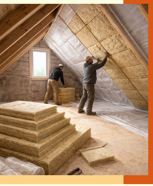 Утепление мансарды в Белове от 2715 руб/м2 — комплексно и под ключ | ТепломастерБлв