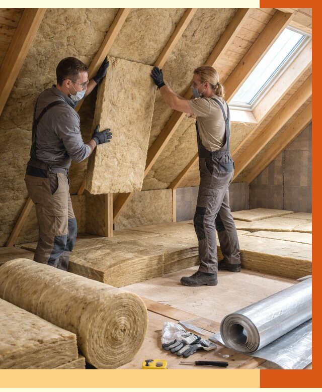 Утепление мансарды минватой в Белове от 4561 руб./м2 — монтаж и пароизоляция | ТепломастерБлв