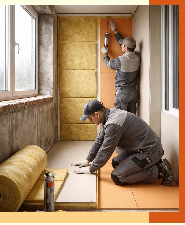 Утепление лоджии под ключ в Белове от 7058 руб/м2 — комплексное решение | ТепломастерБлв