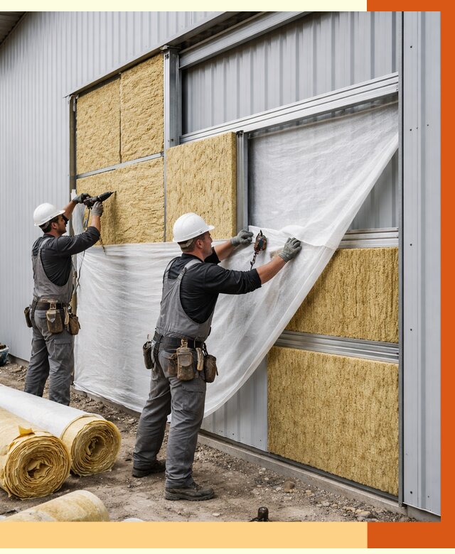 Утепление металлического склада в Белове от 4887 руб/м2 — комплексное утепление под ключ | ТепломастерБлв