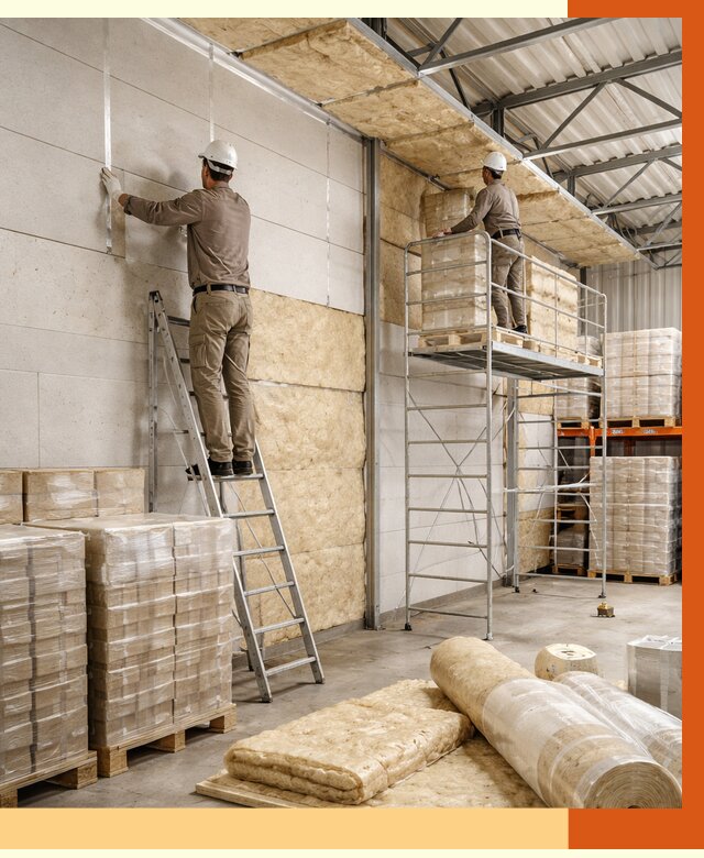 Утепление склада готовой продукции в Белове от 2118 руб./м2 — комплексно | ТепломастерБлв