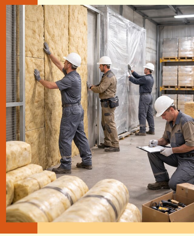 Утепление склада готовой продукции в Белове качественно и быстро