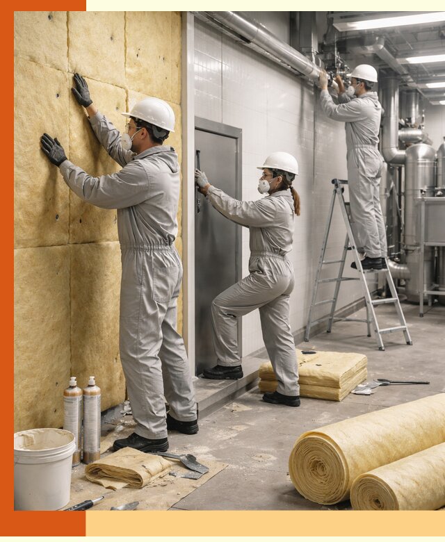 Утепление пищевого цеха под ключ в Белове