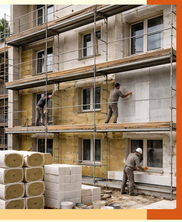 Утепление гостиницы в Белове от 7818 руб./м2 — комплексно, ППУ, под ключ | ТепломастерБлв