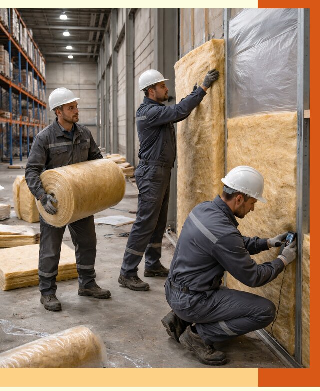 Утепление логистического центра в Белове от 4887 руб/м² под ключ | ТепломастерБлв