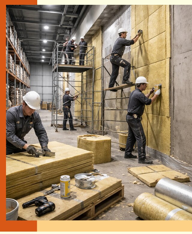 Утепление логистического центра в Белове качественно и экономично