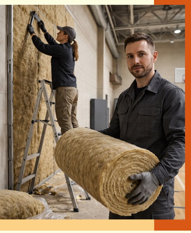 Утепление спортзала в Белове от 8144 руб/м2 — комплексное утепление под ключ | ТепломастерБлв