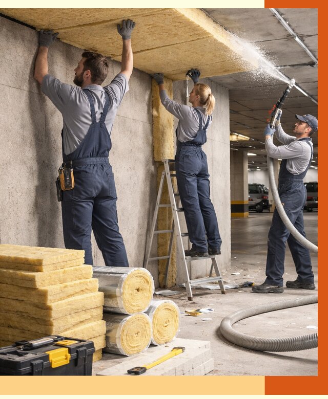 Утепление паркинга в Белове от 7384 руб./м2 — работы под ключ | ТепломастерБлв