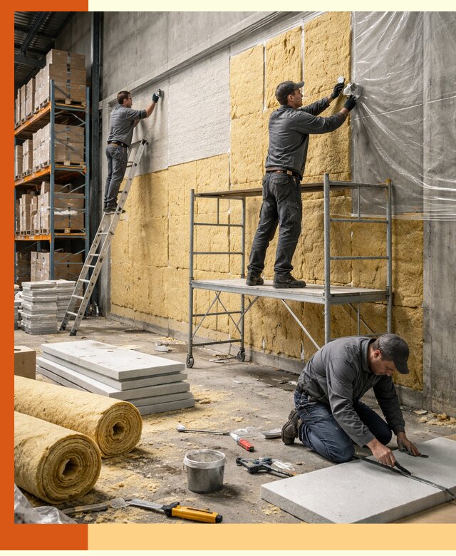 Утепление холодного склада под ключ в Белове