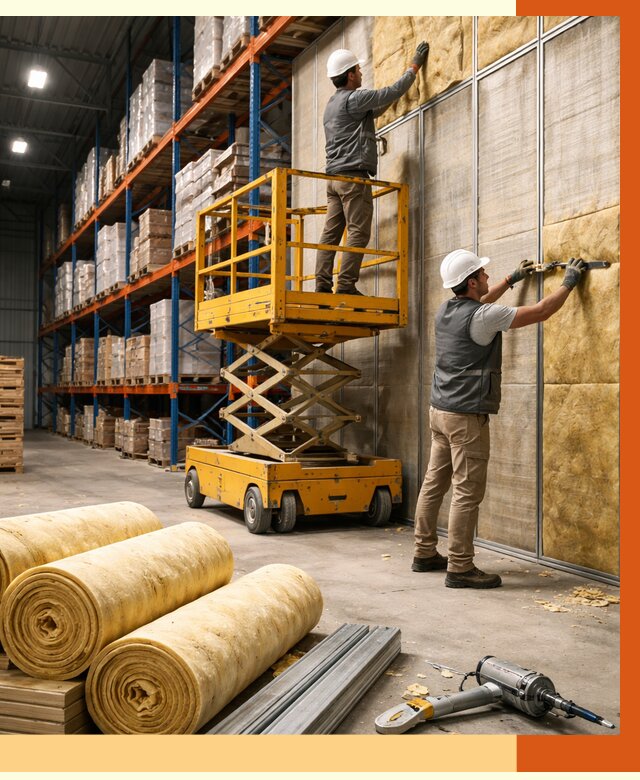 Утепление торгового склада в Белове от 3475 руб/м2 — комплексно и под ключ | ТепломастерБлв