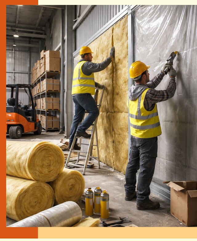 Утепление склада с техникой в Белове под ключ