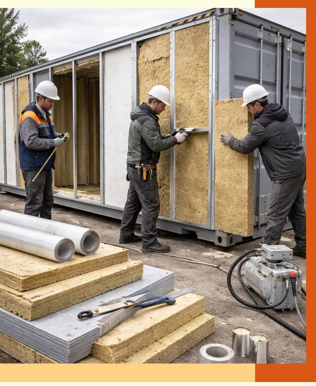 Утепление морского контейнера в Белове от 4072 руб. под ключ | ТепломастерБлв