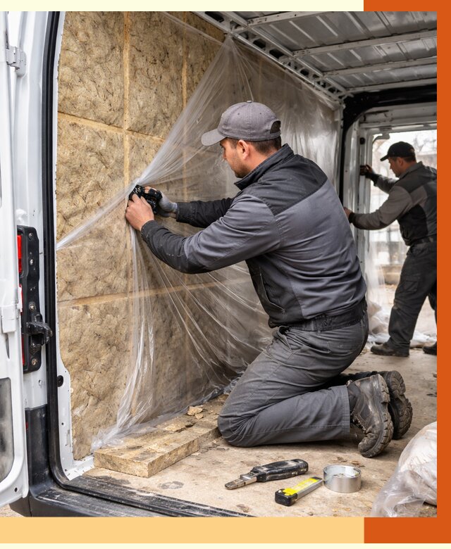 Утепление фургона в Белове от 17917 руб/м2 — утепление фургона ППУ и кузова | ТепломастерБлв