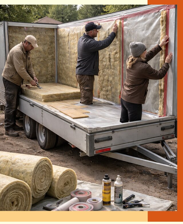 Утепление прицепа в Белове под ключ от 13574 руб. — комплекс от ТепломастерБлв