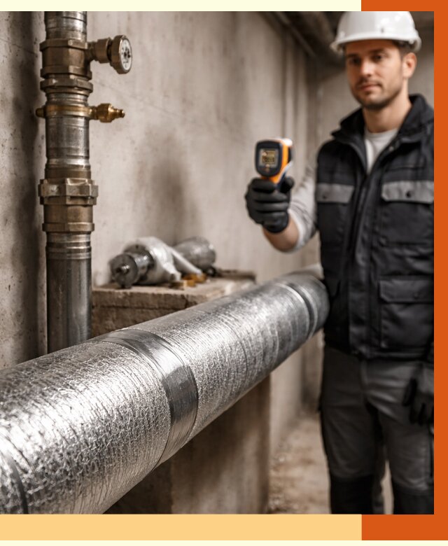 Утепление труб водоснабжения в Белове от 9230 руб. за м² — услуги ТепломастерБлв