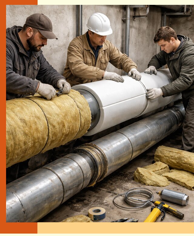 Утепление трубопровода в Белове с гарантией энергоэффективности