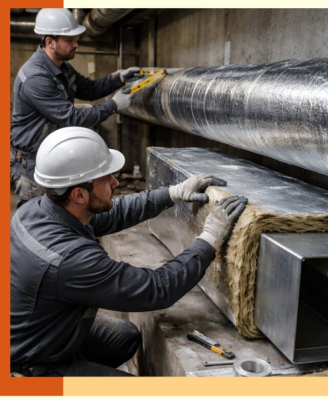 Профессиональное утепление воздуховодов и теплоизоляция в Белове