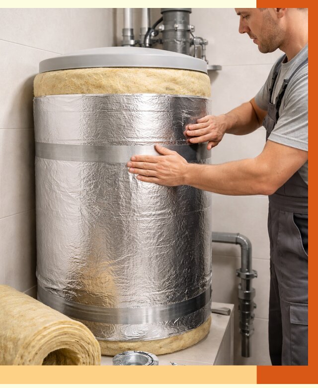 Утепление бойлера в Белове от 4887 руб. под ключ | Утепление ППУ | ТепломастерБлв