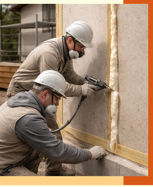 Утепление сип панелей ППУ в Белове от 5212 руб. под ключ | ТепломастерБлв