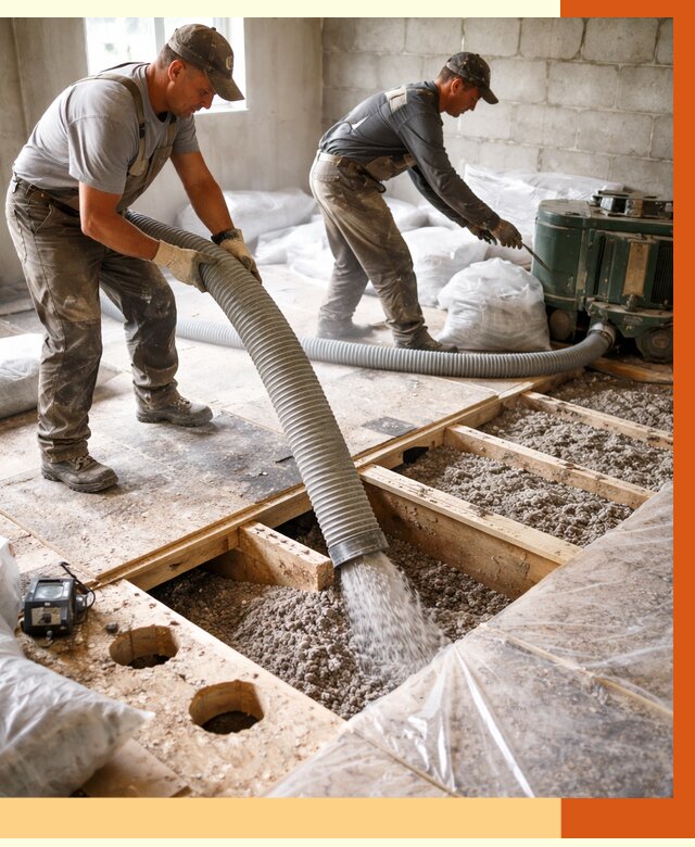 Заполнение пустот перекрытий в Белове от 4887 руб. под ключ | ТепломастерБлв