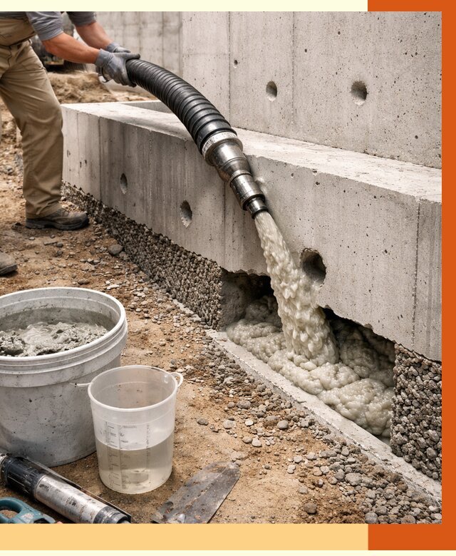 Заполнение полостей фундамента в Белове от 7384 руб. под ключ | ТепломастерБлв