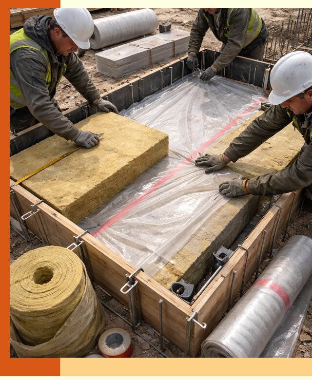 Теплоизоляция опалубки для строительства в Белове