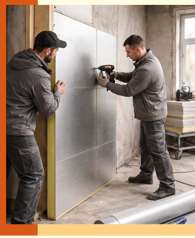 Утепление PIR панелями домов и зданий в Белове