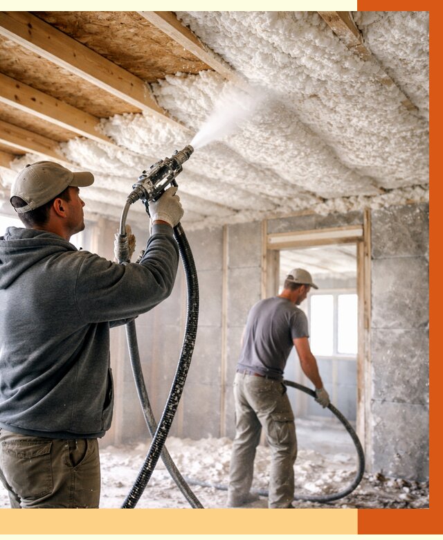 Утепление пеноизолом в Белове от 1737 руб./м2 под ключ | ТепломастерБлв