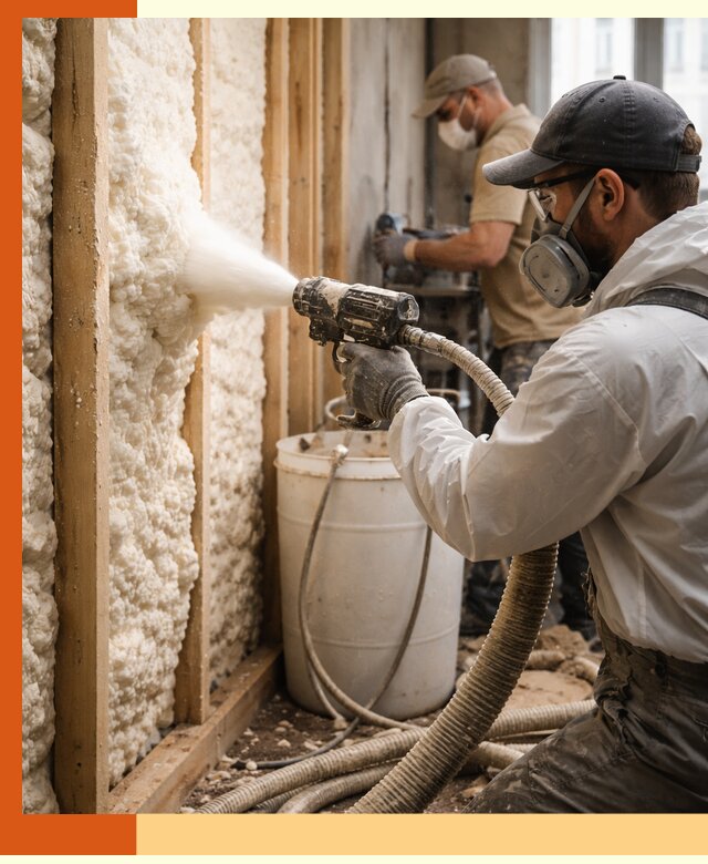 Утепление пеноизолом жилых и коммерческих объектов в Белове