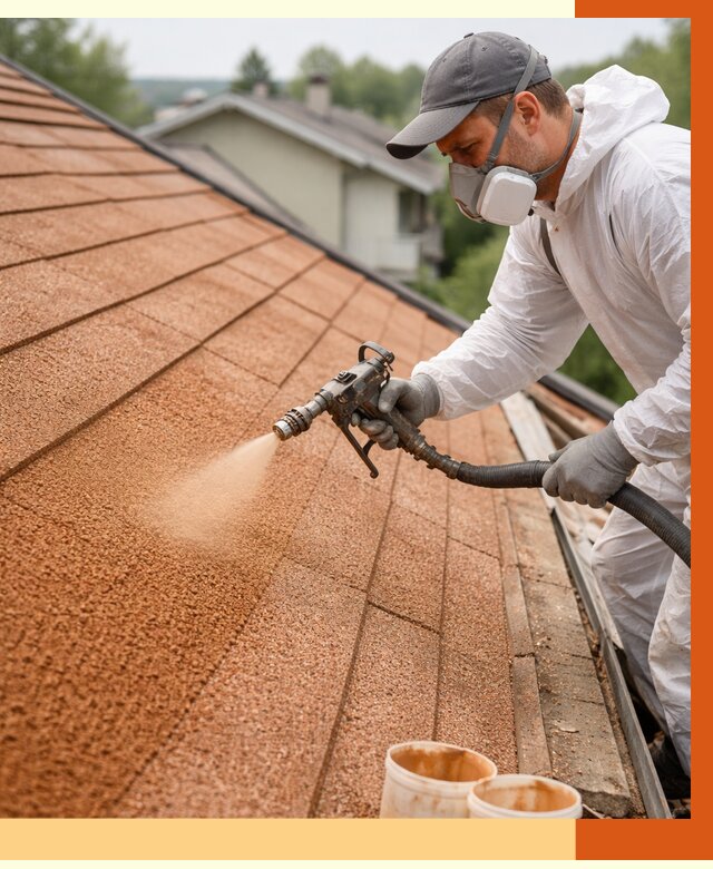 Утепление кровли жидкой пробкой в Белове от 2932 руб./м² под ключ | ТепломастерБлв